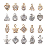 CZ Rhinestone Heart Charms for DIY Jewelry Making