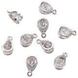 CZ Rhinestone Heart Charms for DIY Jewelry Making