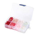 Valentine Glass Beads 80~560pcs/Box Heart/Round Jelly DIY Jewelry Making