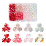 Valentine Glass Beads 80~560pcs/Box Heart/Round Jelly DIY Jewelry Making