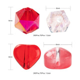 Valentine Glass Beads 80~560pcs/Box Heart/Round Jelly DIY Jewelry Making