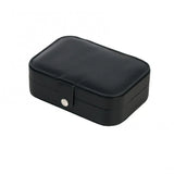 Double-layer portable women's jewelry box ring earring storage box