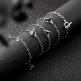 80 Pcs Chain Bracelets Link Bracelet Chains with Toggle Clasps