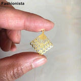 80 Pcs Raw Brass Fan Wrap Stamping Charms 19*21mm Findings