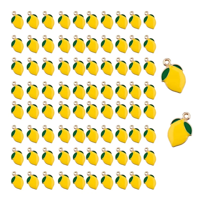 80 Pcs Fruit Charms Pendant DIY Jewelry Making Earrings