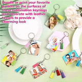 80 Sublimation Blank Keychain Tassel Key Rings