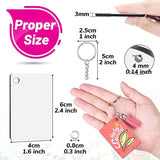 80 Sublimation Blank Keychain Tassel Key Rings