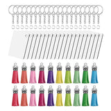 80 Sublimation Blank Keychain Tassel Key Rings