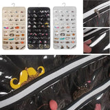 80 Pockets Hanging Jewelry Display Organizer Storage Bag Non-woven Foldable