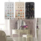 80 Pockets Hanging Jewelry Display Organizer Storage Bag Non-woven Foldable