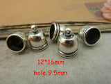 80 pcs Vintage Silver Bell Shape Beads Caps 12*16mm