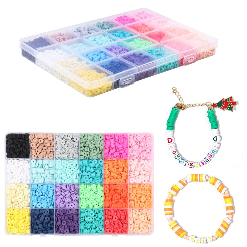Polymer Clay Beads for Jewelry Making, DIY Craft Kits for Children