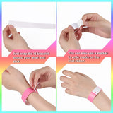 800 Pack Colored Waterproof Paper Wristbands for Party Club