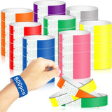 800 Pack Colored Waterproof Paper Wristbands for Party Club
