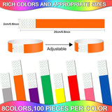 800 Pack Waterproof Paper Wristbands for Party Club