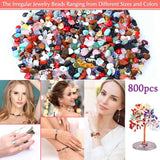 Natural Stone Beads for Jewelry Making with Elastic String