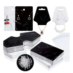 800-Piece Earring Necklace Card Set for Jewelry Display
