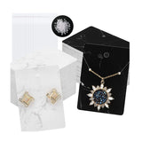 800 Pieces Marble Earring Necklace Display Card Holder Set