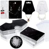 800 Necklace Display Cards Blank for 400 Earring Backs