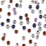 8000pcs 12/0 Electroplated Glass Seed Beads Mix DIY Jewelry Making 2x1.5mm