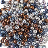 8000pcs 12/0 Electroplated Glass Seed Beads Mix DIY Jewelry Making 2x1.5mm