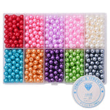 800Pcs Candy Colors 6mm Pearl Beads for Jewelry Making DIY