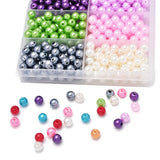 800Pcs Candy Colors 6mm Pearl Beads for Jewelry Making DIY