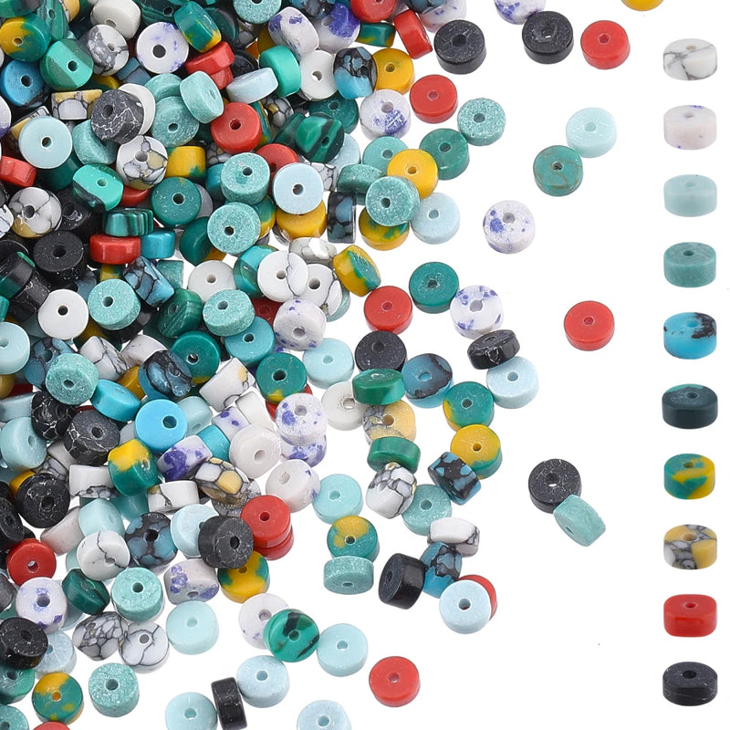 800Pcs 4mm Natural Stone Beads for Jewelry Making DIY Craft