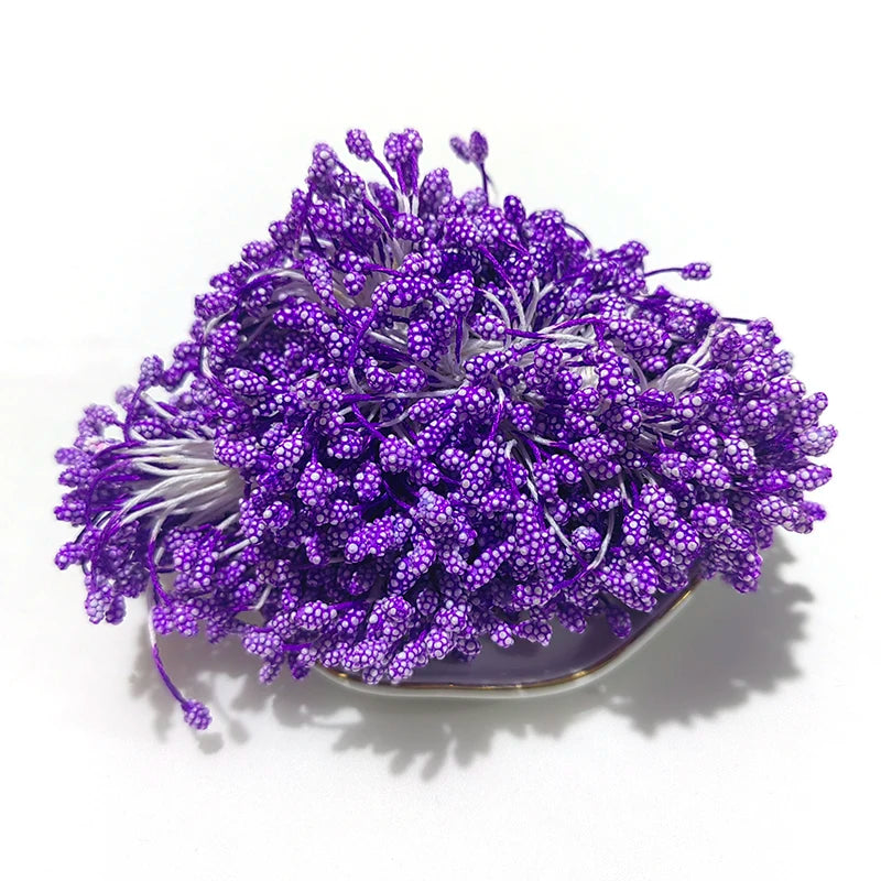800pcs 5mm DIY Artificial Mini PVC Flower Stamen Pistil Simulated Flowers