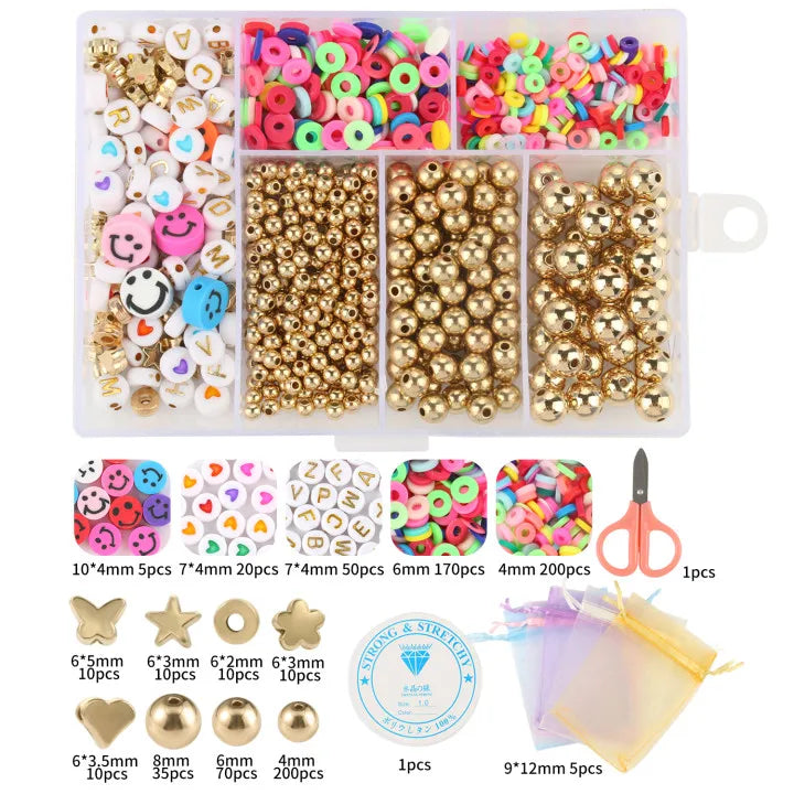 800pcs CCB Beads Kit for Jewelry Making