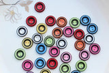 800pcs Resin Round Candy bowl Buttons 15mm - Mixed Colors