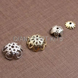 800pcs Mixed Silver Tone Filigree Bead Caps DIY Jewelry Making