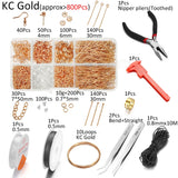 800pcs Jewelry Making Kits for DIY Earrings Repair Tools Set