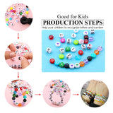 800pcs Mixed Alphabet Beads Round Acrylic Letter Beads DIY Jewelry Making