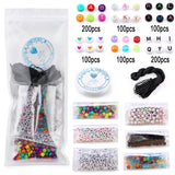 800pcs Mixed Alphabet Beads Round Acrylic Letter Beads DIY Jewelry Making
