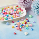 800pcs Acrylic Heart Beads for DIY Jewelry Making Set
