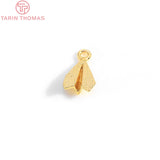 10PCS 7x12MM 24K Brass Paper Plane Charms Pendants DIY Jewelry Findings