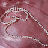 Classic Sweater Chain Freshwater Pearls Necklace Boutique Jewellery