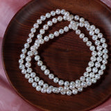 Classic Sweater Chain Freshwater Pearls Necklace Boutique Jewellery