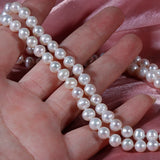 Classic Sweater Chain Freshwater Pearls Necklace Boutique Jewellery