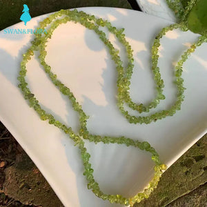 5-8mm Olivine Stone Beads for DIY Jewelry - Peridot Bracelet Necklace