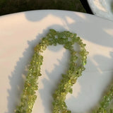 5-8mm Olivine Stone Beads for DIY Jewelry - Peridot Bracelet Necklace