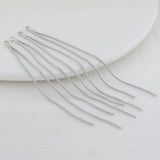 80MM 14K Brass Beads Chain Tassel Charms Pendants DIY Earrings Findings