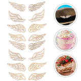 80PCS DIY Wooden Hollow-out Wing Drawing Cutouts Handicraft Crafts Pieces