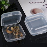 80PCS Mini Jewelry Storage Box - Transparent Plastic Earrings Packaging