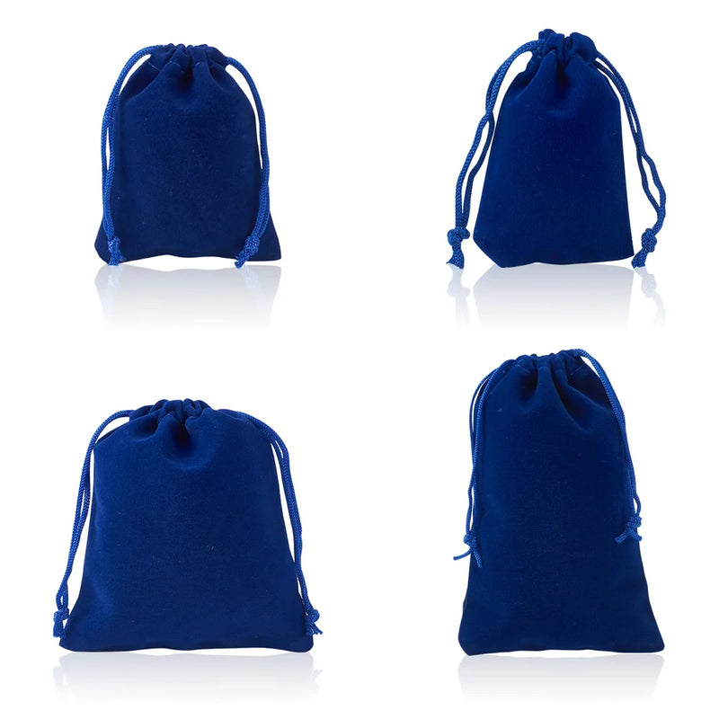 80Pcs Rectangle Velvet Pouches Jewelry Storage Candy Gift Bags