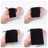 80Pcs Rectangle Velvet Pouches Jewelry Storage Candy Gift Bags