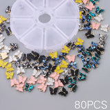 80Pcs Vintage Butterfly Charms for DIY Jewelry Making