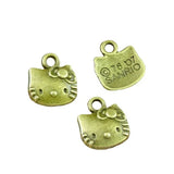 80Pcs Cat Charms 11.5*13MM for DIY Jewelry Making Pendant