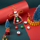 80Pcs Christmas Wooden Snowflake Ball Beads for Jewelry Making DIY Bracelet